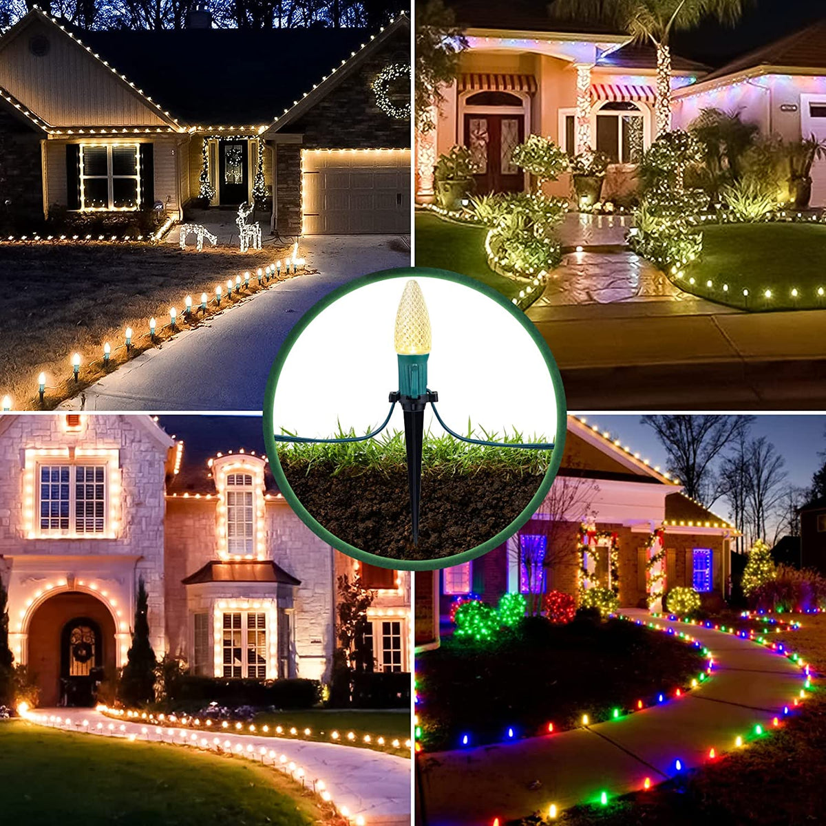 Seasonal Source - 10'' Universal Light Stake (500 Piece Case) - 39177