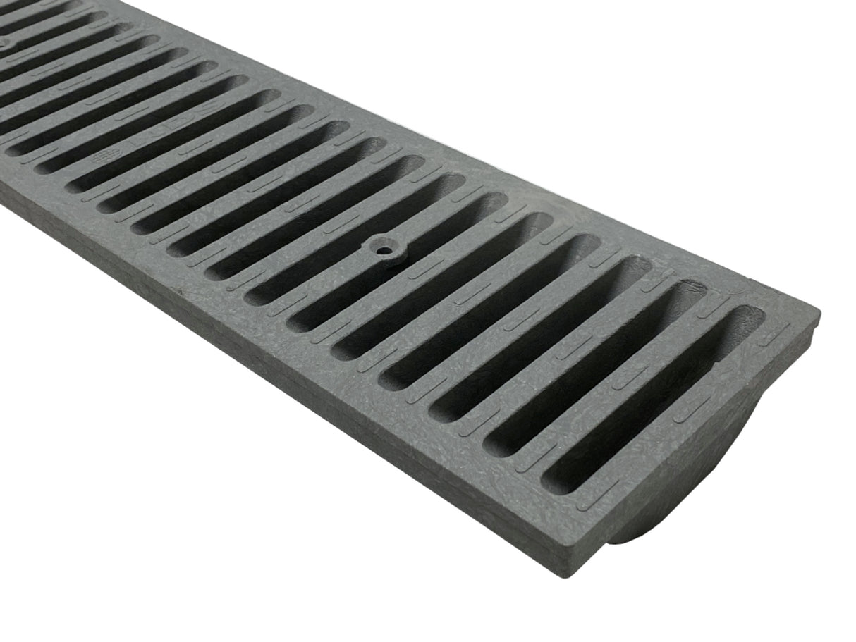 NDS - 661 - 2' Dura Slope Plastic Channel Grate, Dark Gray