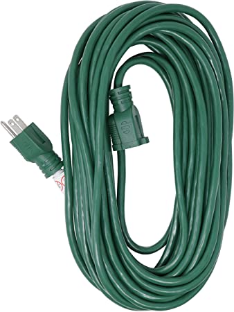 Seasonal Source - 40' Green Heavy Duty Extension Cord (14/3, 13 AMP) - EXTHD-40-G