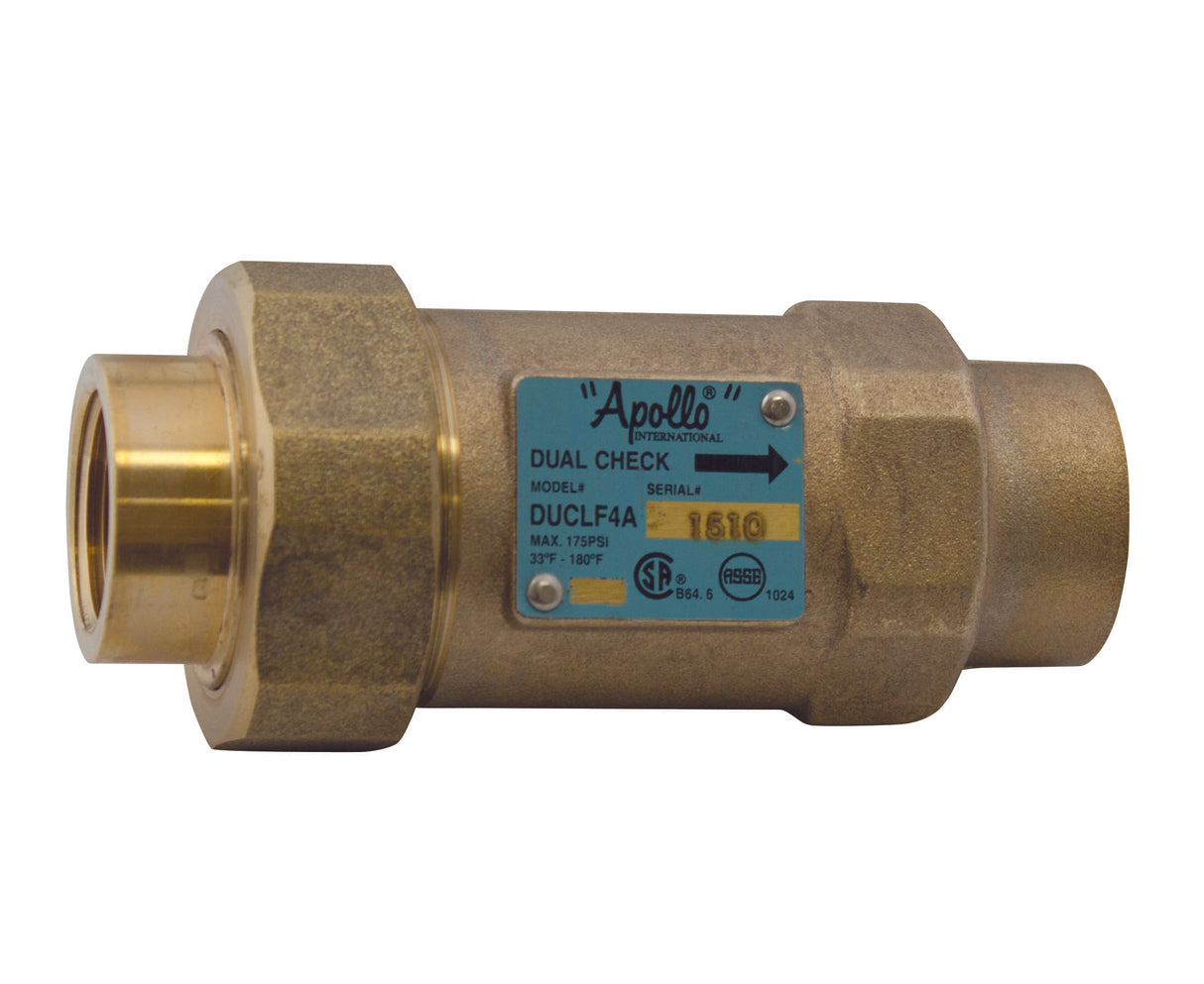 Apollo - 4ALF-3A5-5A - 1'' Dual Check Valve Backflow Preventer