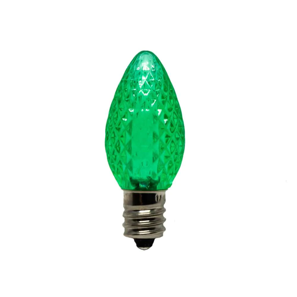 Seasonal Source - C7 LED SMD Green Retrofit Bulb (Pack of 25) - LED-C7-GRN-SMD