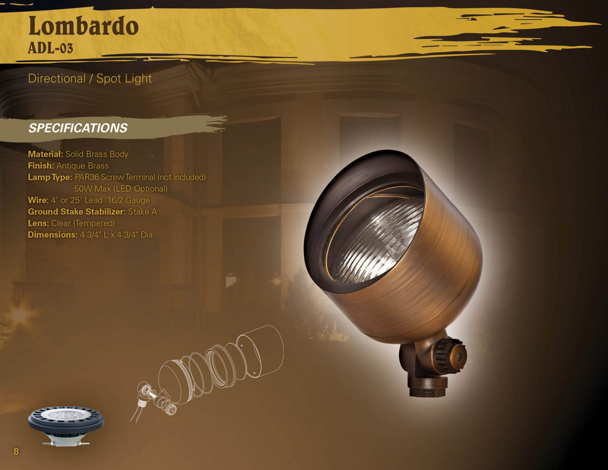ABR Lighting - Lombardo Flood Light - ADL-03