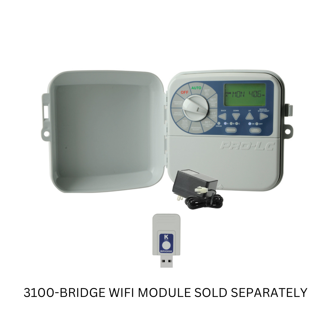 K-Rain - 3108WID - 8 Station WiFi-Ready Pro LC Irrigation Controller, Indoor