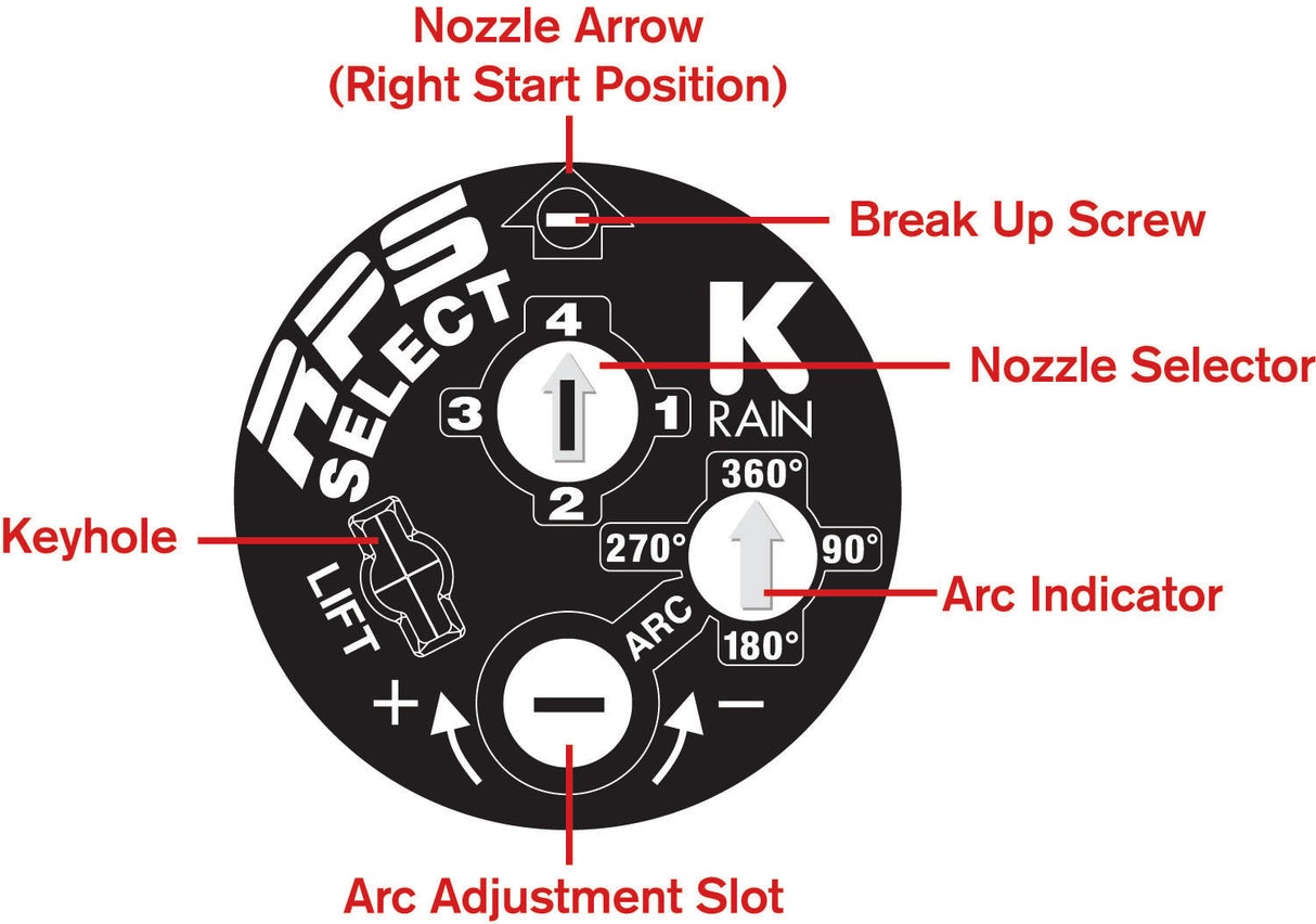 K-Rain - 60003-RCW - 3/4'' RPS Select Reclaimed Water Rotor