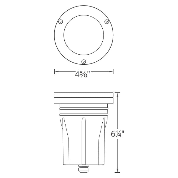 WAC Lighting - Inground Landscape 3'' LED Light 12V (Bronze) - 5031-27BZ