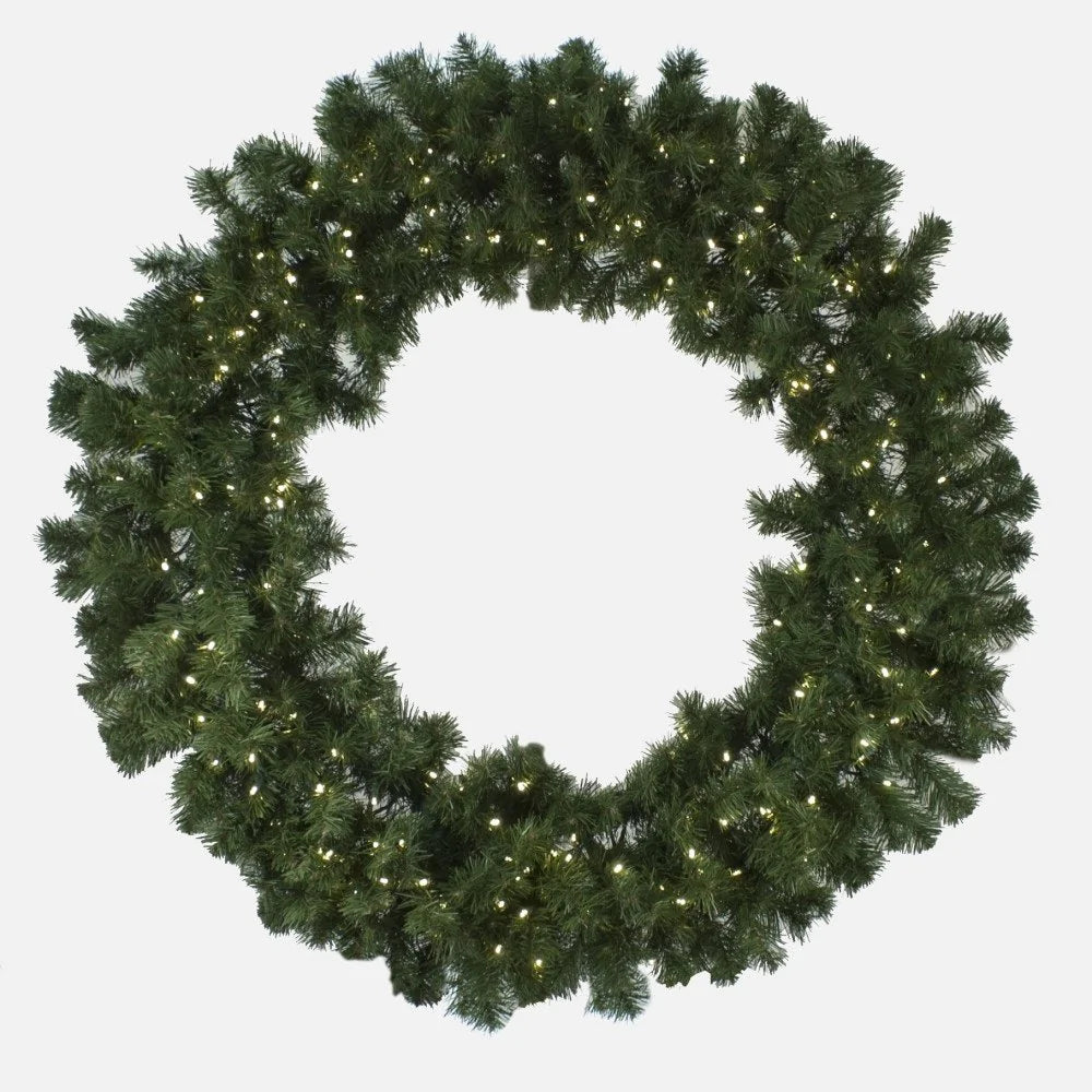Seasonal Source - 36'' Pre-Lit Wreath w/ LED Lights - LEDWREATH-36-H