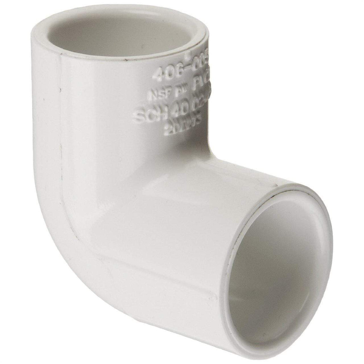 Lesso - 1/2 Sch40 PVC 90-Degree Elbow Socket - 406-005