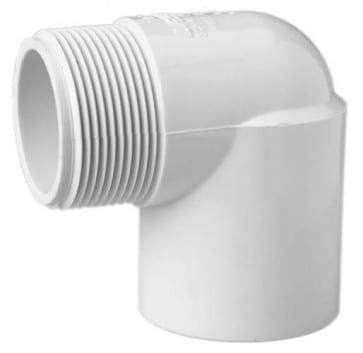 Lesso - 2 Sch40 PVC 90-Degree Street Elbow MPT x Socket - 410-020