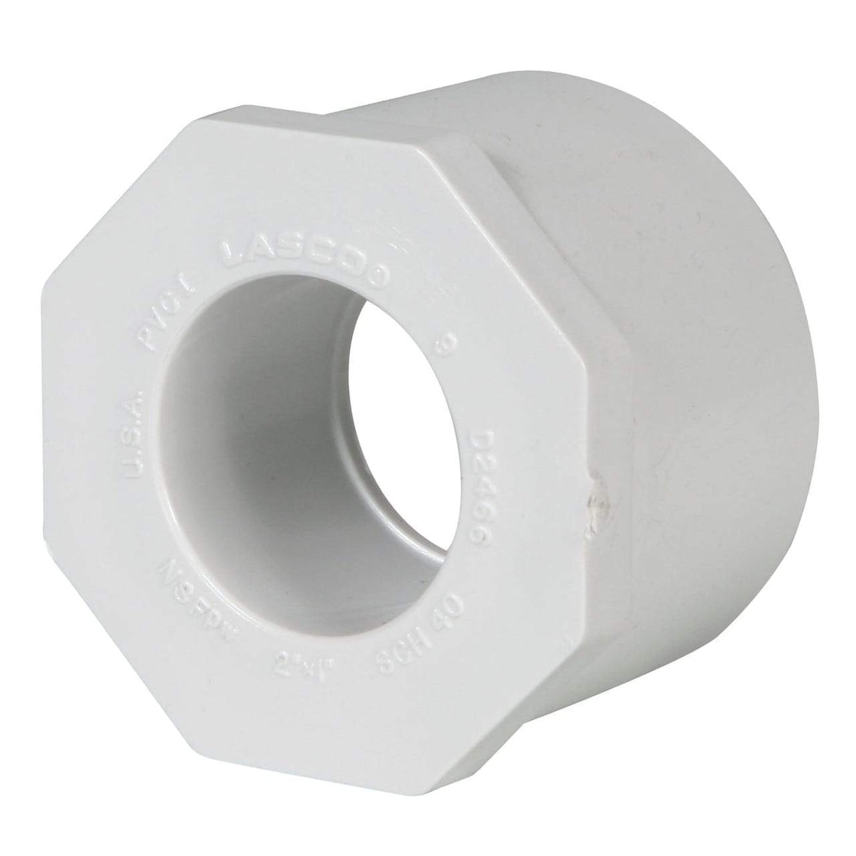 Lesso - 2 x 1 Sch40 PVC Reducer Bushing Spigot x Socket - 437-249