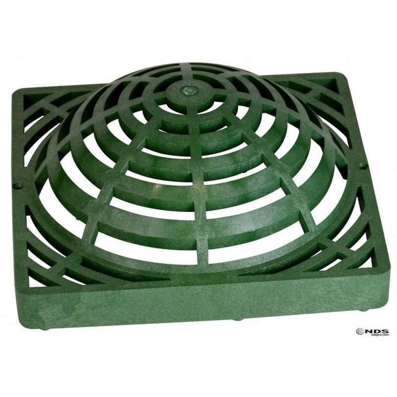 NDS - 1280 -12" Square Catch Basin Atrium Grate, Green