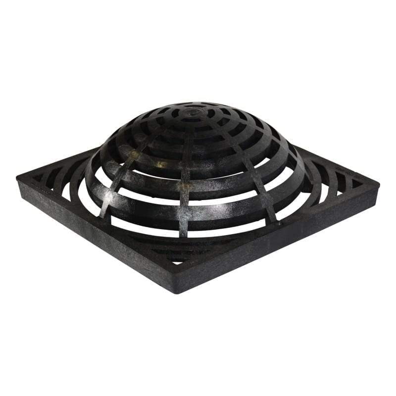 NDS - 1290 - 12" Square Catch Basin Atrium Grate, Black