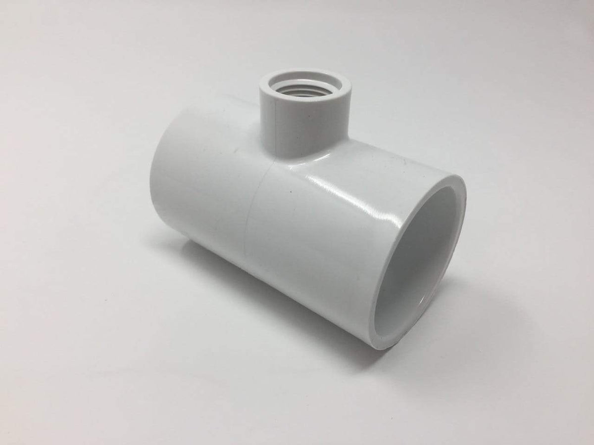 Lesso - 2 x 1/2 Sch40 PVC Tee Socket x Socket x Thread - 402-247