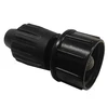 just wanting to confirm that this item will acept 3/4" inch poly tubig and also mate up with standard garden hose.