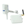 What is the range the K-Rain - 3208-WRFS-KIT will transmit to K-Rain Pro Ex WiFi controller?