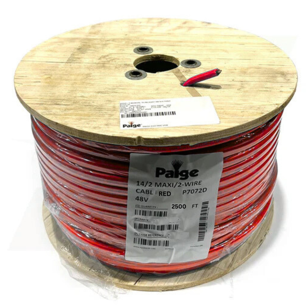 Paige - 14/2 x 2500' - 14 AWG 2-Conductor Maxi Wire Decoder Cable (Red)
