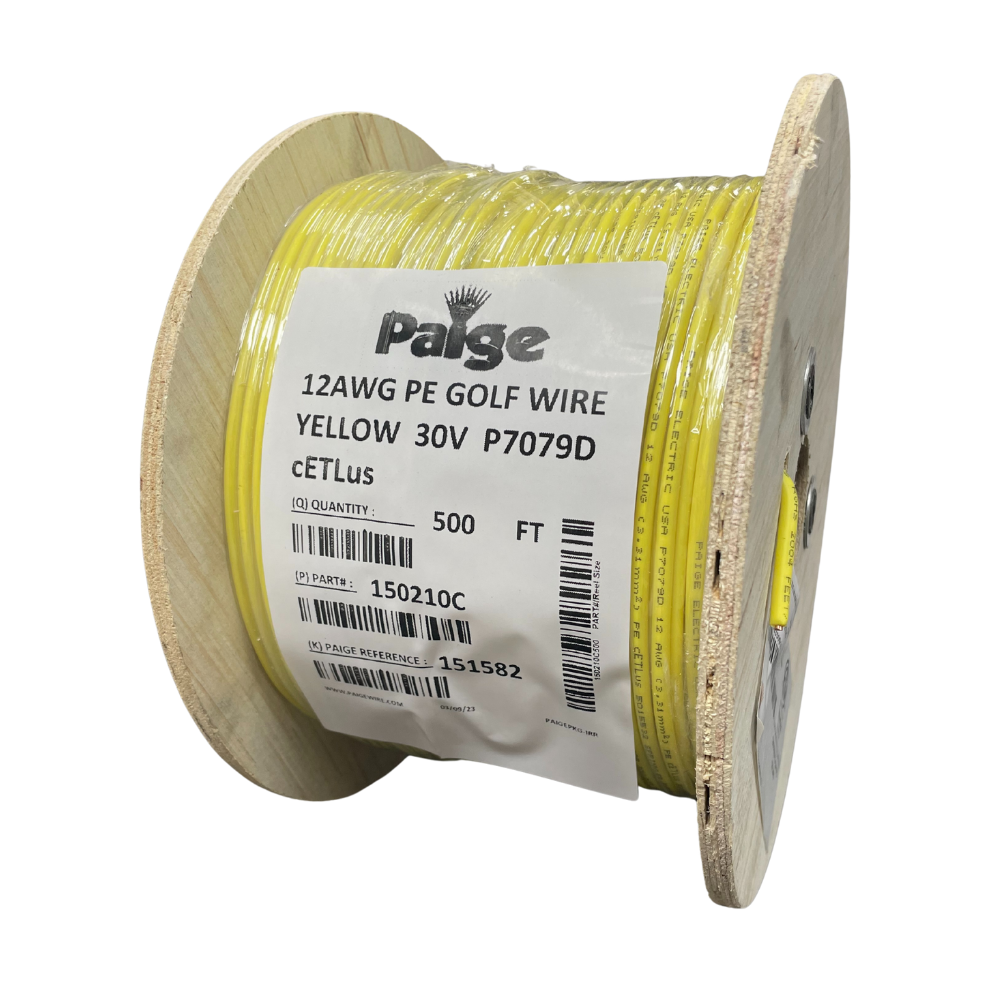 Paige - 12/1 x 500' - 12 AWG Underground Sprinkler Wire (Yellow)