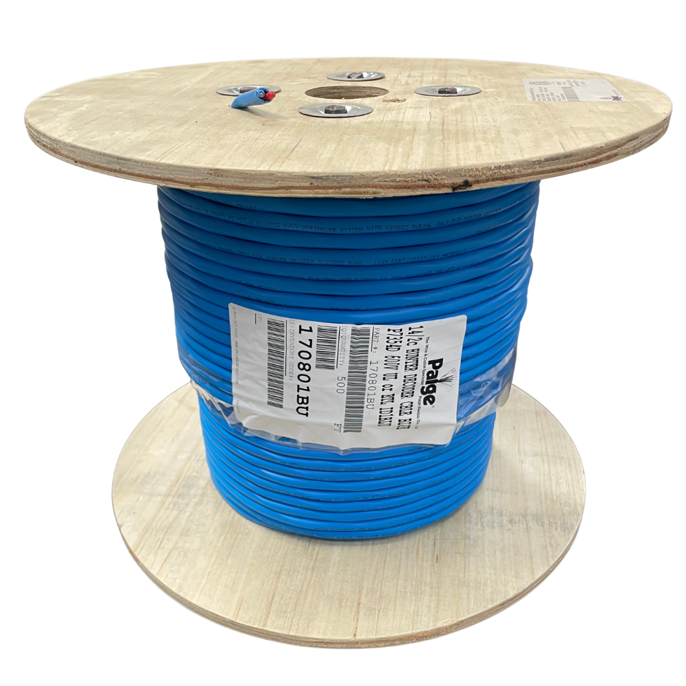 Paige - 14/2 x 500' - 14 AWG 2-Conductor Decoder Cable (Hunter Jacketed, Blue)