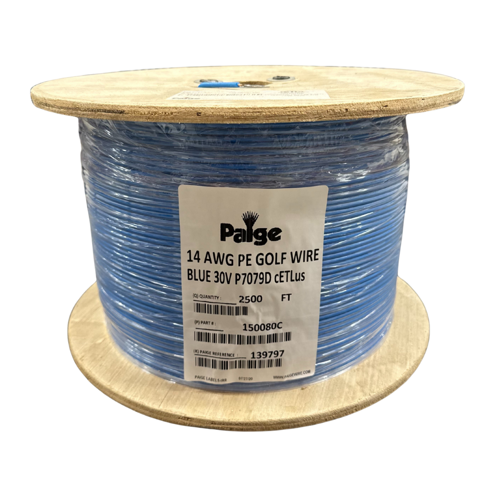 Paige - 14/1 x 2500' - 14 AWG Underground Sprinkler Wire (Blue)
