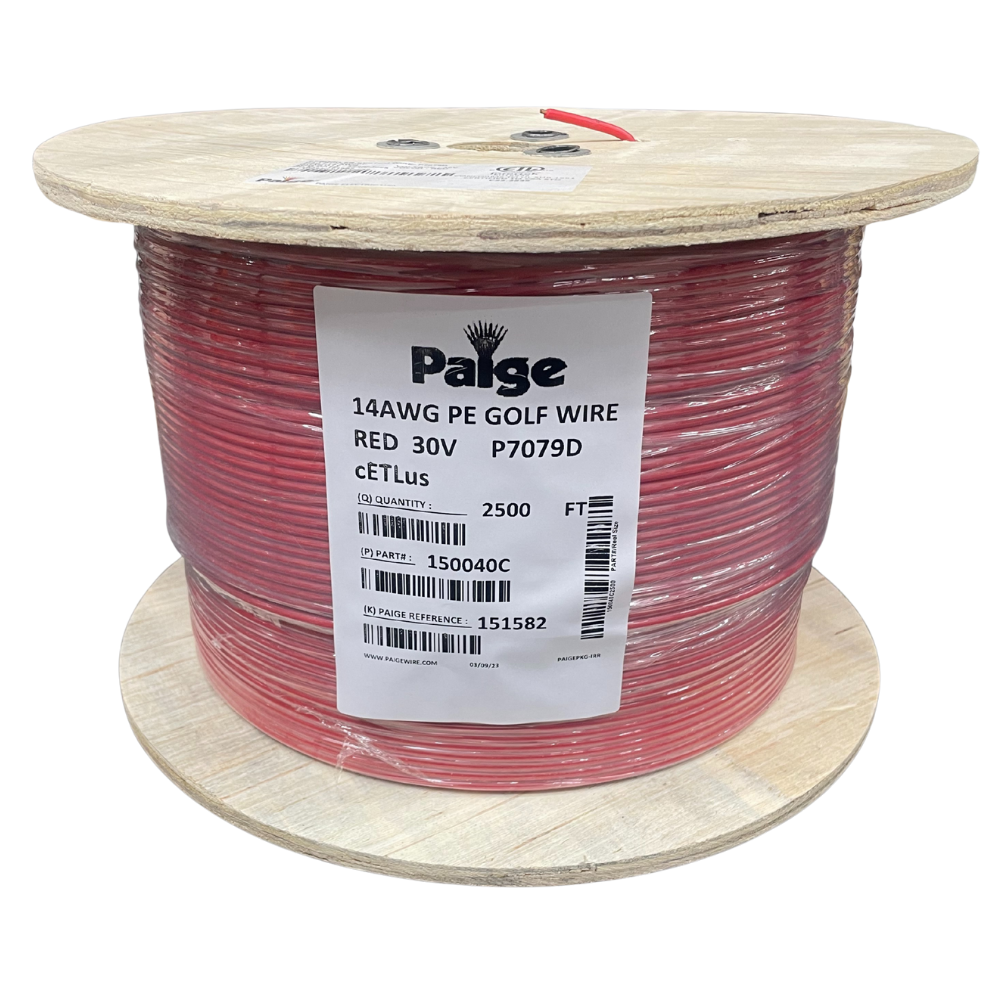 Paige - 14/1 x 2500' - 14 AWG Underground Sprinkler Wire (Red)