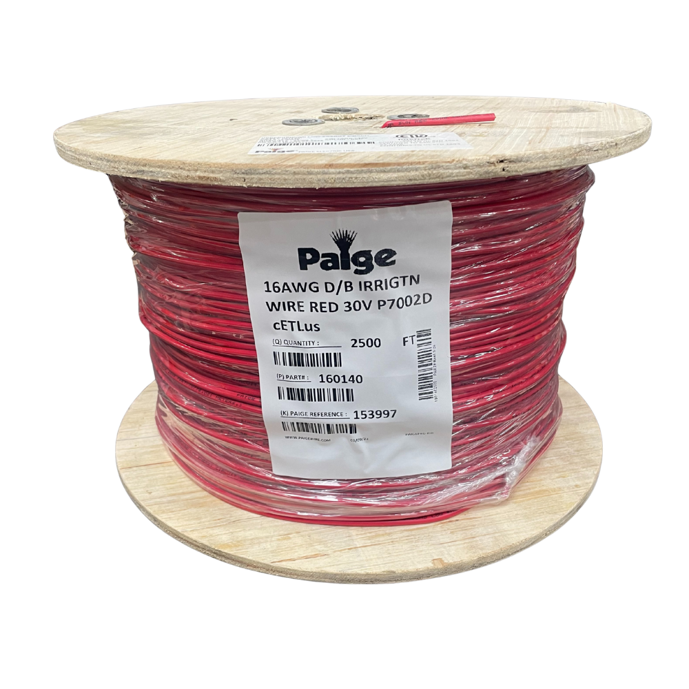 Paige - 16/1 x 2500' - 16 AWG Underground Sprinkler Wire (Red)
