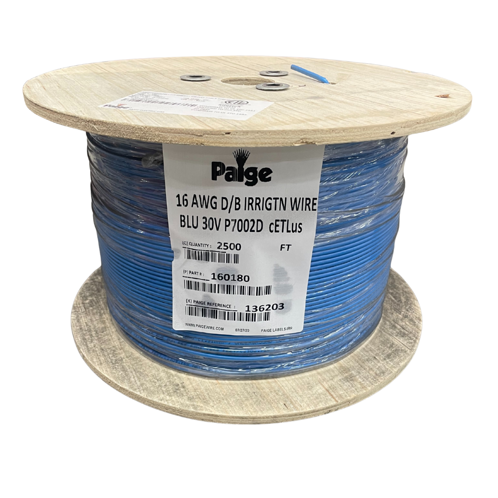 Paige - 16/1 x 2500' - 16 AWG Underground Sprinkler Wire (Blue)