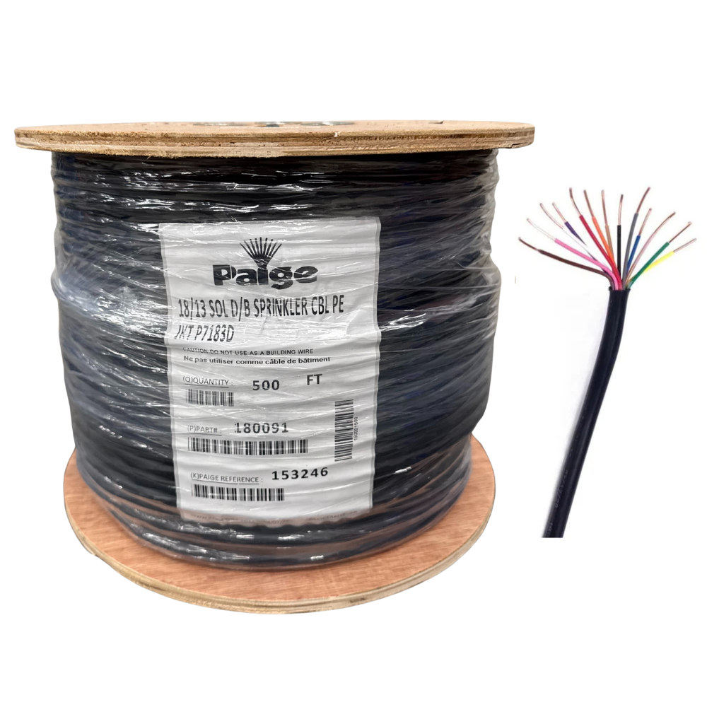 Paige - 18/13 x 500' - 18 AWG 13 Conductor Underground Sprinkler Wire