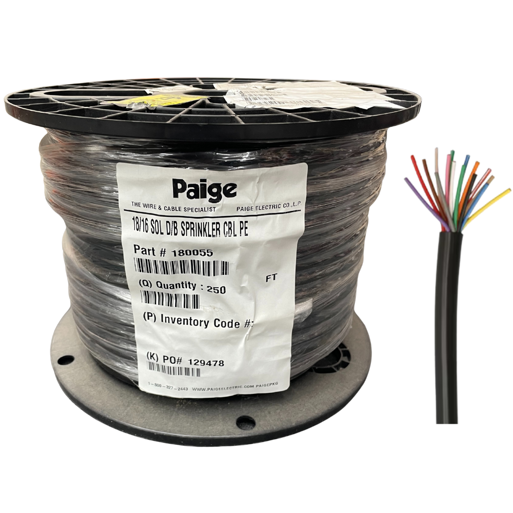 Paige - 18/16 x 250' - 18 AWG 16 Conductor Underground Sprinkler Wire