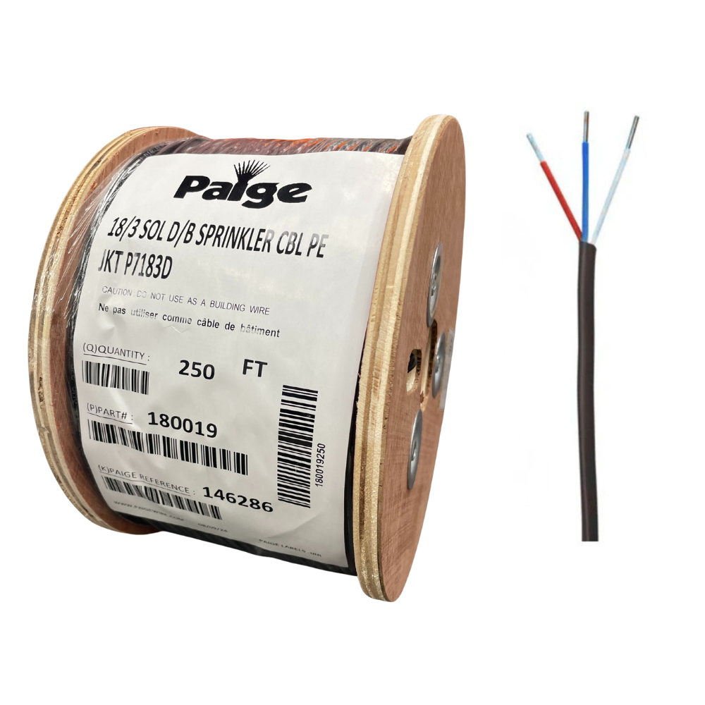 Paige - 18/3 x 250' - 18 AWG 3 Conductor Underground Sprinkler Wire