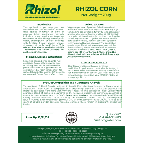 Rhizol Corn - Dissolvable Microbial Soil Inoculant