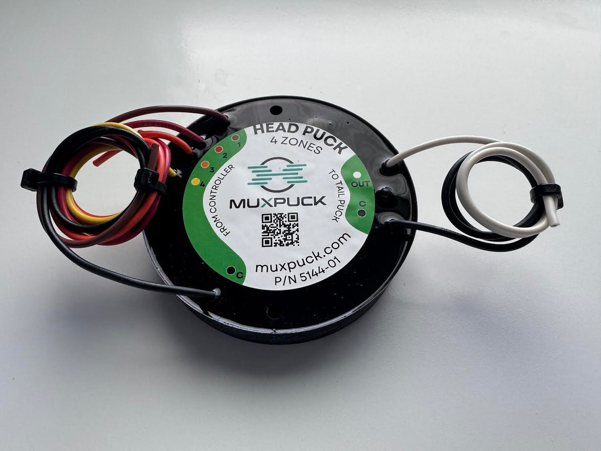MuxPuck - Single-Wire 4 Zone Head & Tail Puck Set