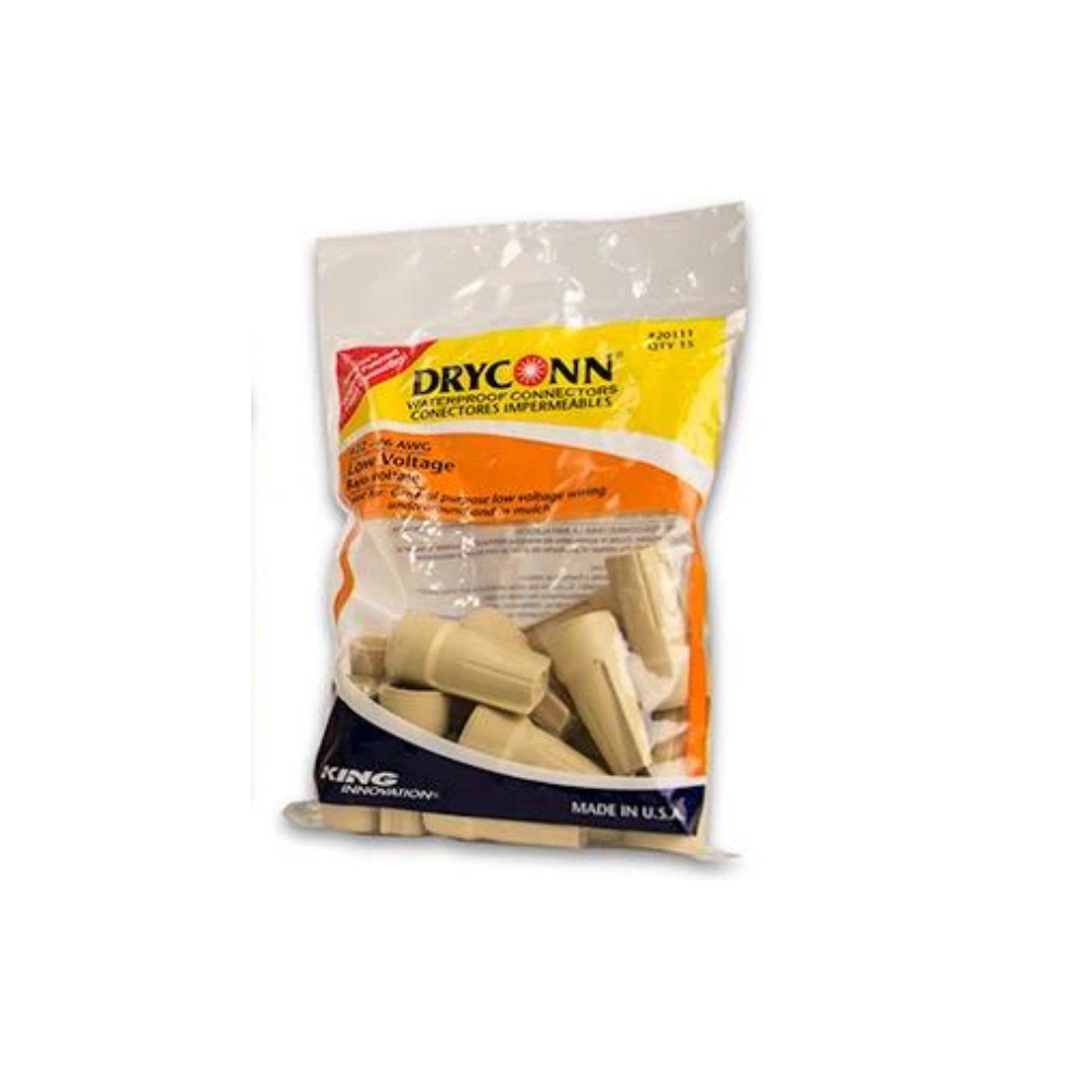 Dryconn - Tan Low Voltage Wire Connectors (15 ct.) - 20111