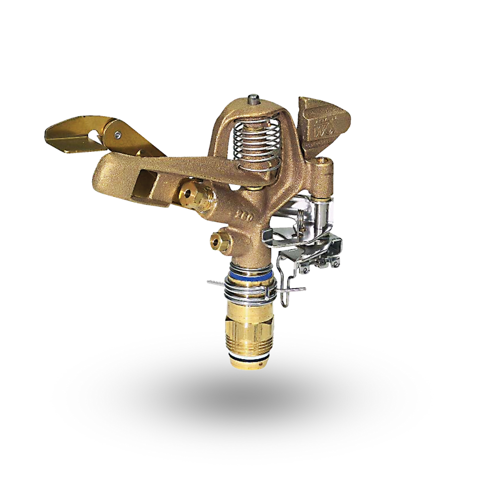 Buckner - 261SDX1206 - 3/4'' Full/Part Circle Dual Nozzle Brass Impact Sprinkler MPT