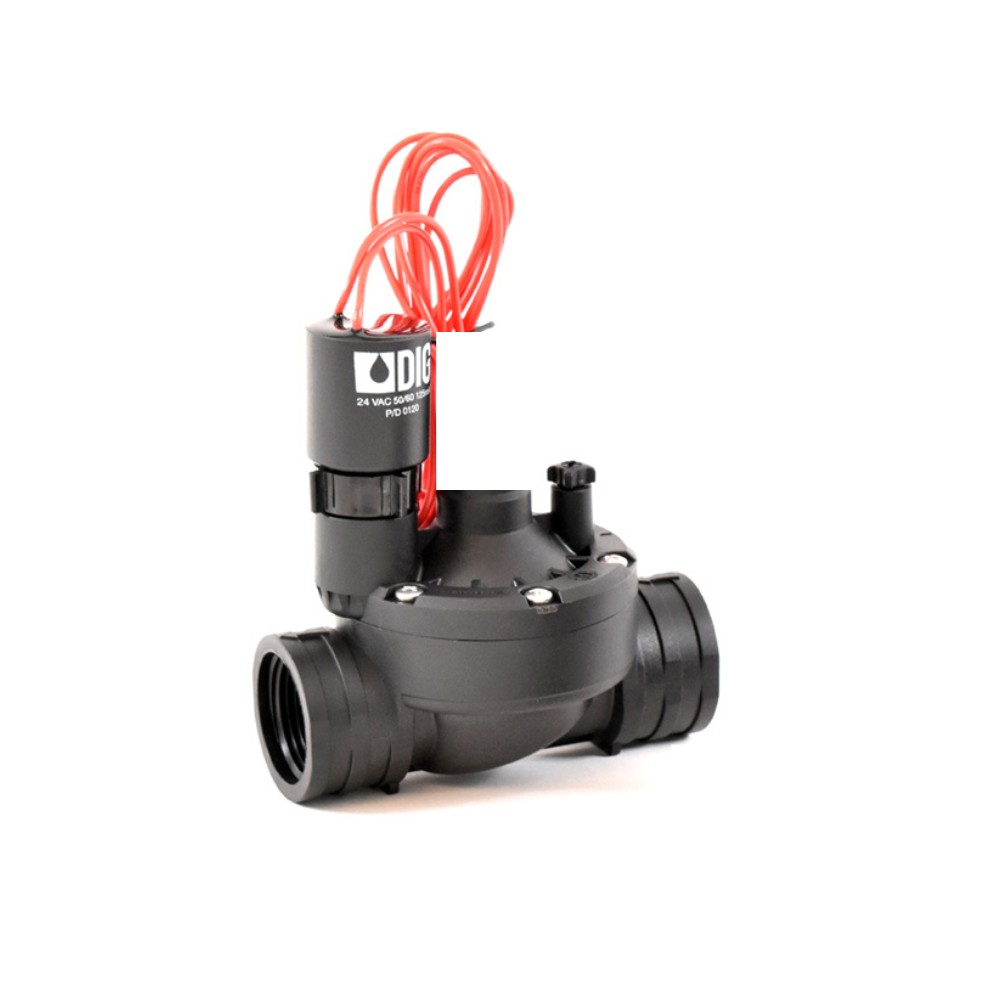 DIG - 1" In-line Valve w/ 24 VAC Solenoid (No Flow Control) - 33-002