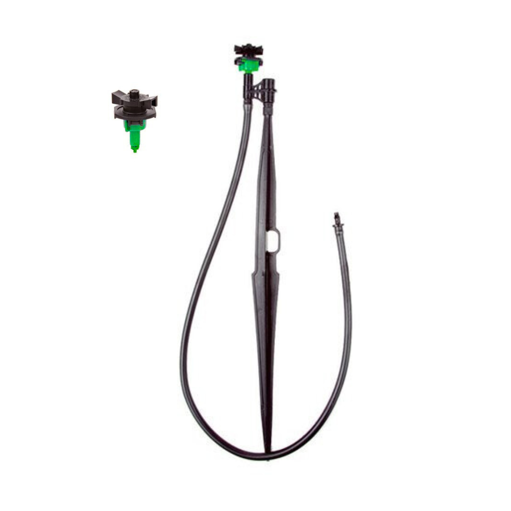 DIG - Mini Compact Micro Sprinkler Stake Assembly (24', 24 GPH, 360°) - 52-861-24-24