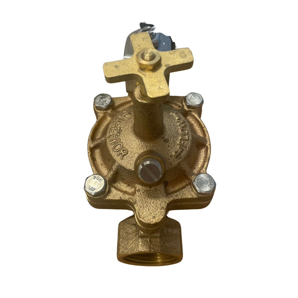Superior - 950100 - 1'' Brass In-Line Valve w/ Flow Control (NPT)