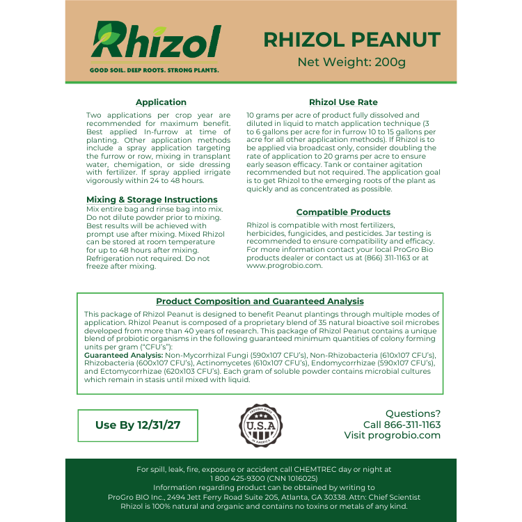 Rhizol Peanut - Dissolvable Microbial Soil Inoculant