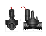 DIG - 1" In-line Valve w/ Flow Control & 24 VAC Solenoid - 170SV-100
