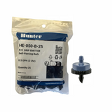 Hunter - 0.5 GPH PC Drip Emitter, Barb Inlet (Bag of 25) - HE-050-B-25