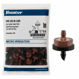Hunter - 2.0 GPH PC Drip Emitter, Barb Inlet (Bag of 100) - HE-20-B-100