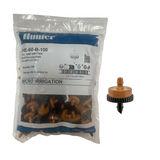 Hunter - 6.0 GPH PC Drip Emitter, Barb Inlet (Bag of 100) - HE-60-B-100
