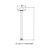 Unique - Illuminator 6 Path Light (18" Stem, 12V, No Lamp) - I6-NL