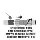 Dawn Industries - 3'' PVC Kwik Repair Coupler - KRC429-030