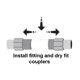Dawn Industries - 3'' PVC Kwik Repair Coupler - KRC429-030