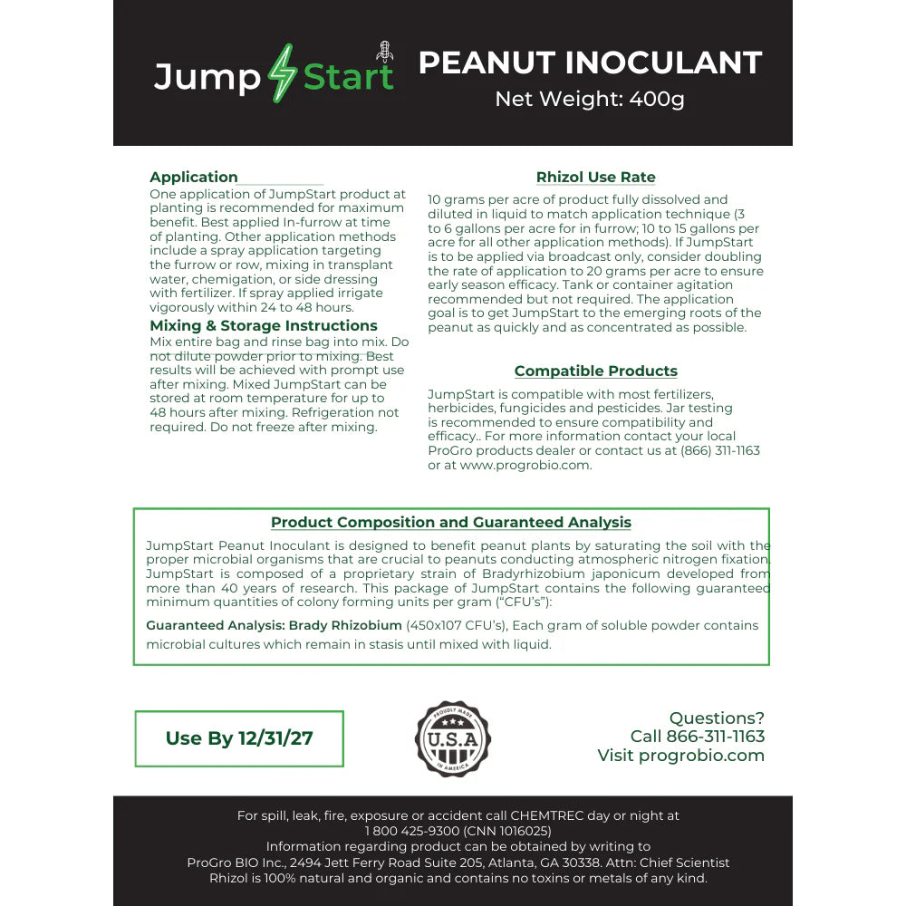 Jumpstart Peanut Inoculant - ProGro Bio