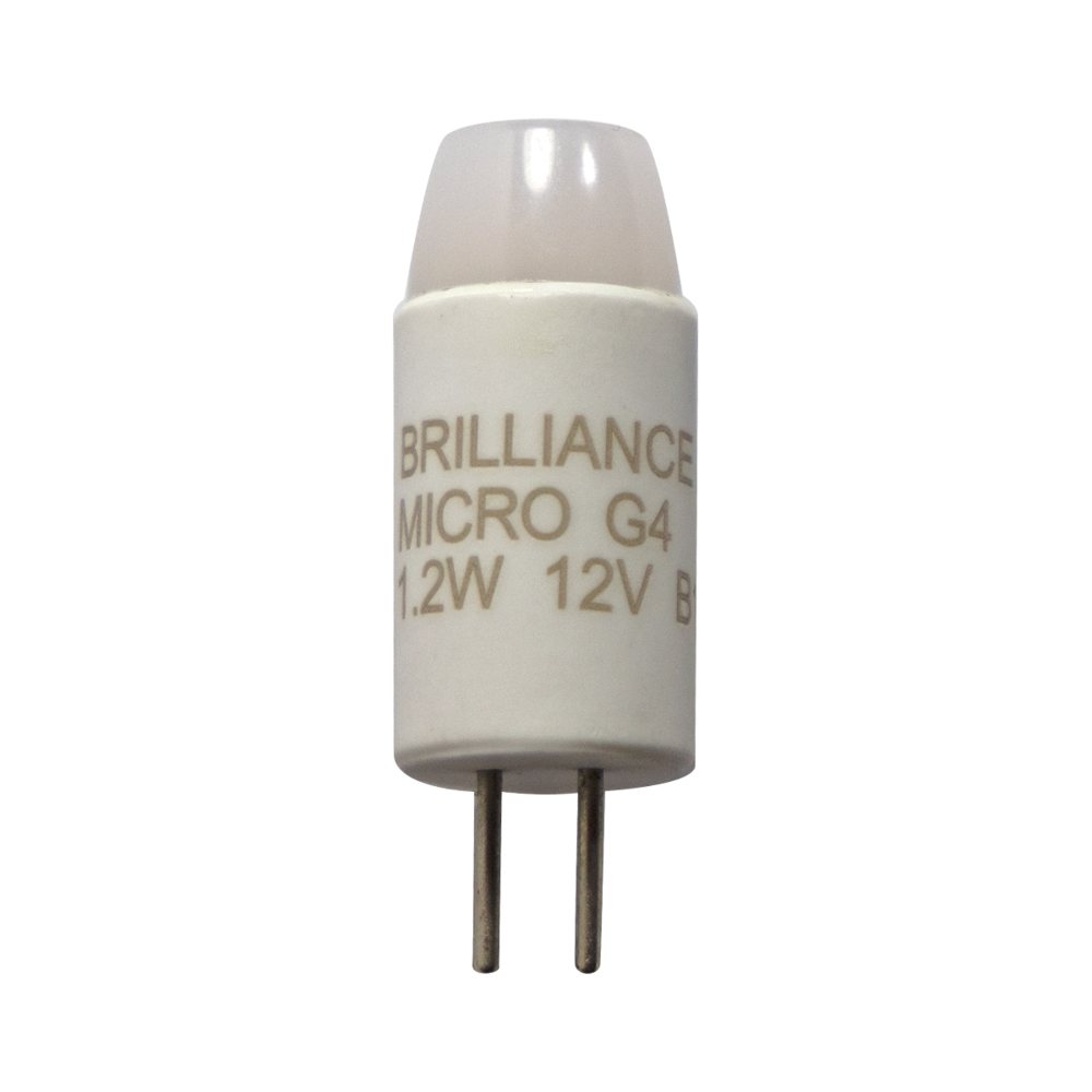 Brilliance BRI-MICRO-G4-AMBER Micro G4 Bi-Pin LED Bulb 1.2W Amber ...