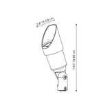 FX Luminaire - RS Up Light w/ Long Shroud (Bronze, No Lamp) - RS-NL-LS-BZ