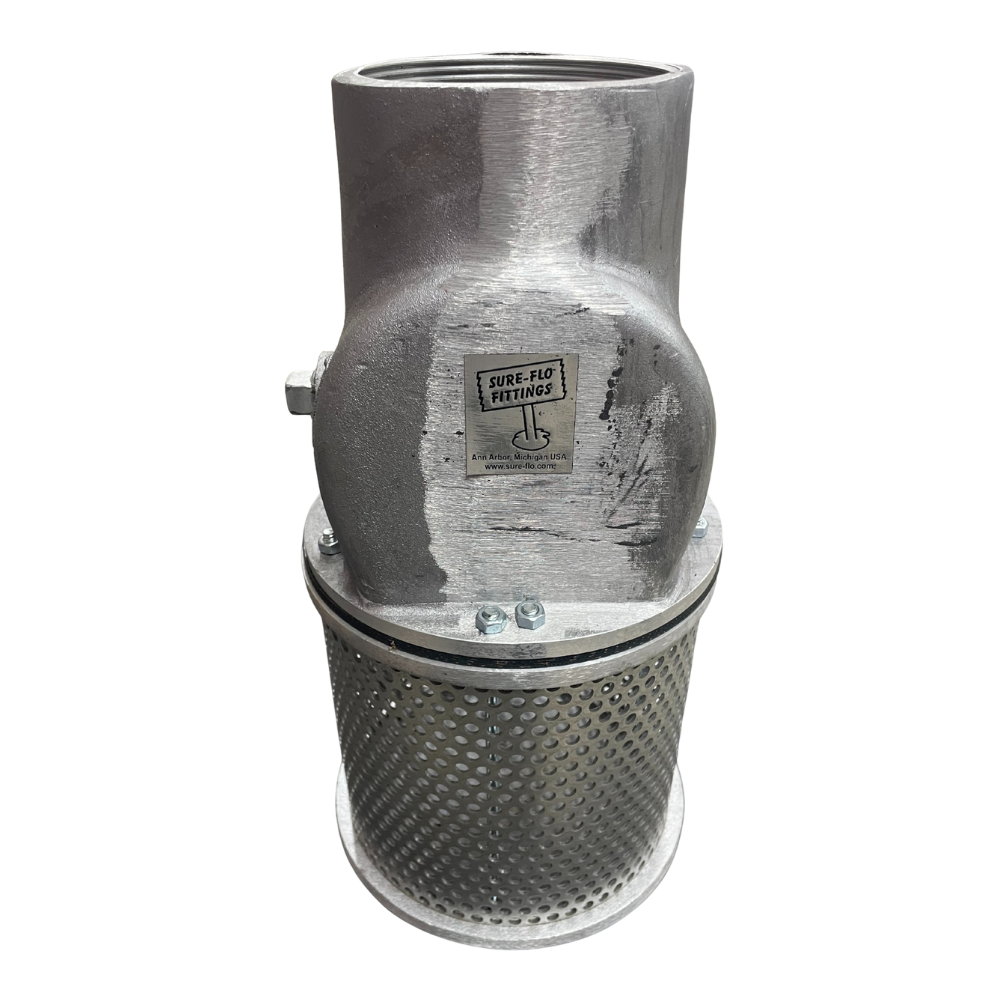 Sure Flo - 4'' Foot Valve Vertical Female Thread SFVV4-FP