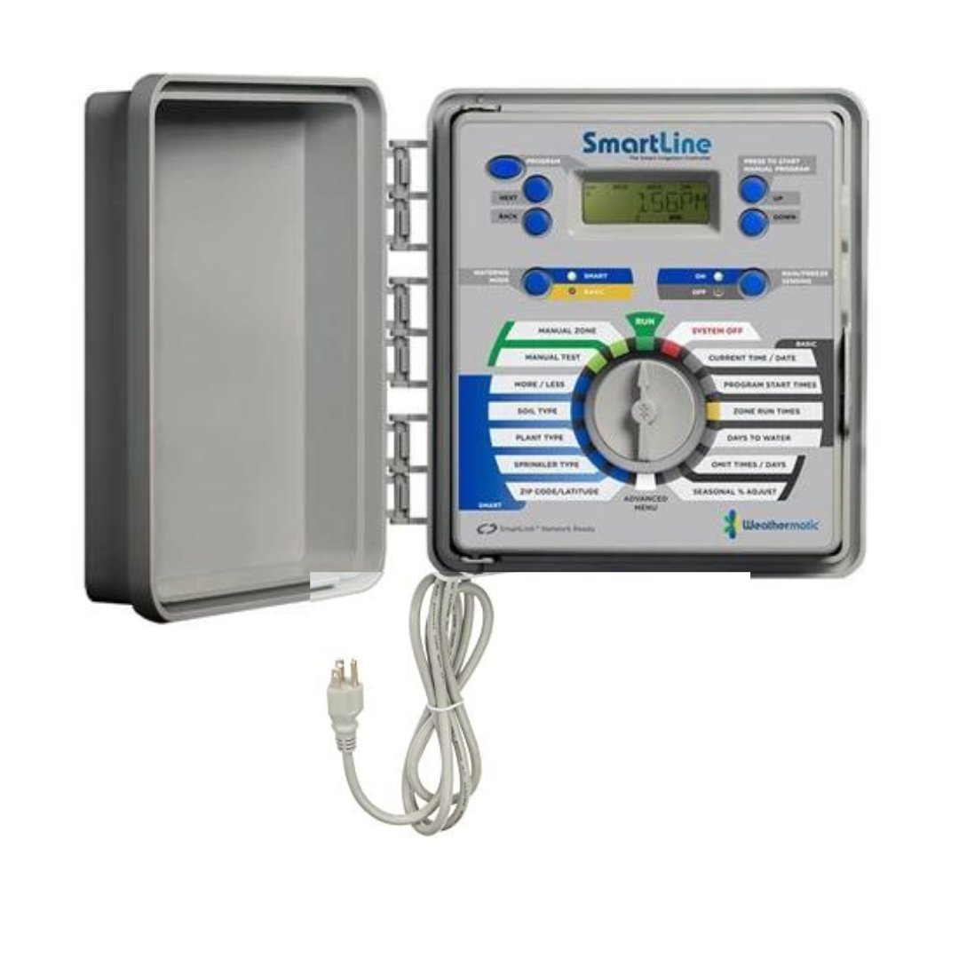Weathermatic - SmartLine 4-Station Indoor/Outdoor Controller (Expandable to 16 Zones) - SL1600