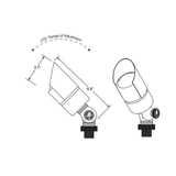 Unique - Valor Up Light (Brass, 12V, No Lamp) - VALC-NL