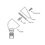 UNVLS - Small Area Flood LED Light (2.5W-2700K) - AF2900WB-LV2T327K